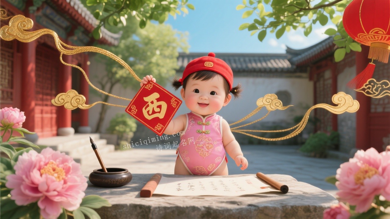 聪慧灵动的西字女孩名字精选｜吉祥美好有内涵