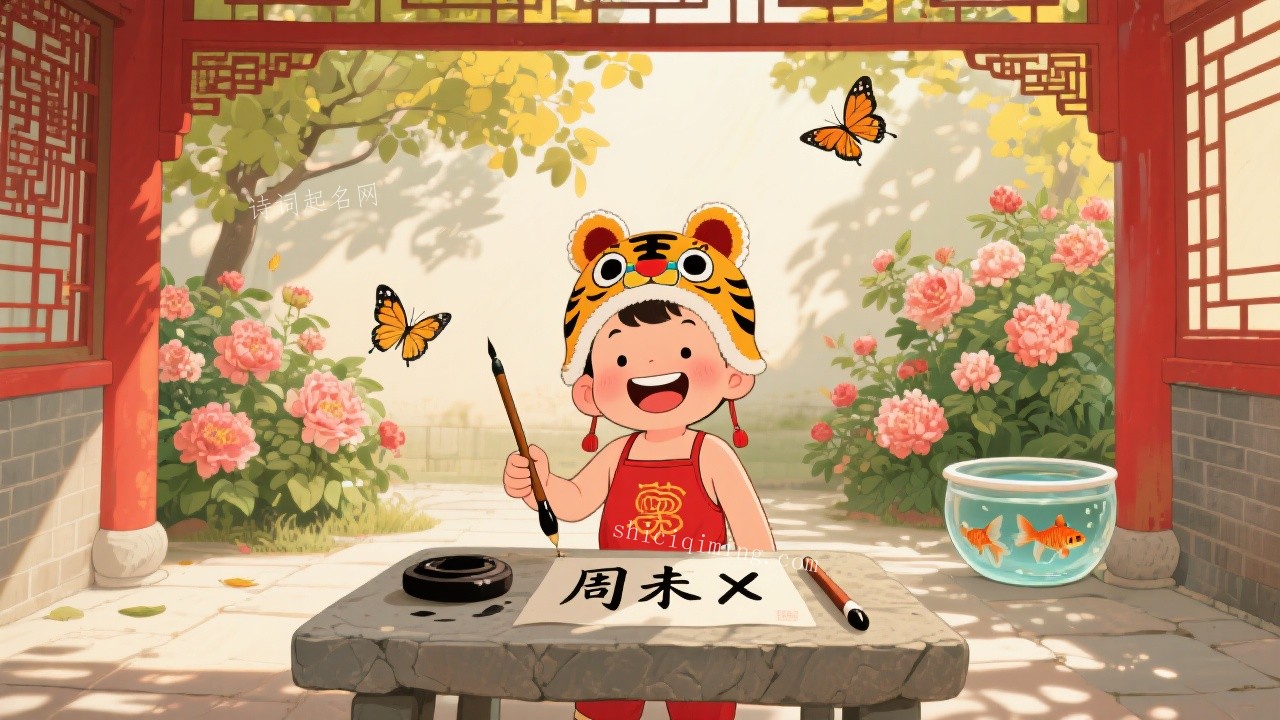 周姓男孩未字辈独特好听名字推荐