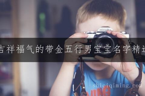 吉祥福气的带金五行男宝宝名字精选