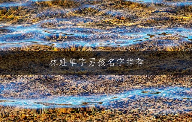 林姓单字男孩名字推荐：好听有内涵的大气好名精选