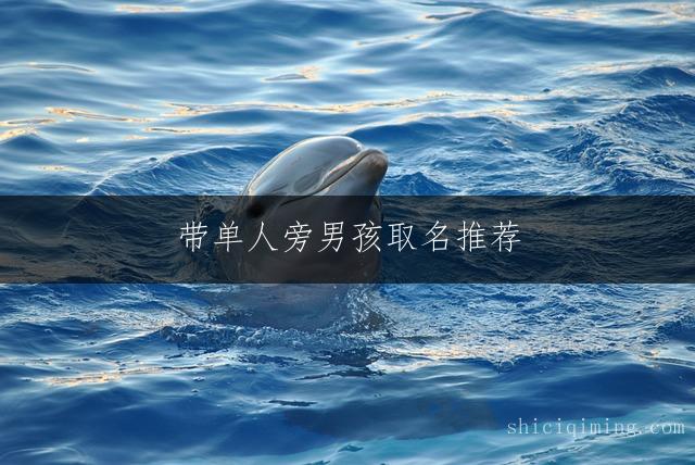 带单人旁男孩取名推荐