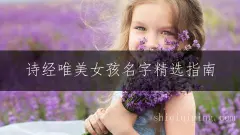 诗经唯美女孩名字精选指南