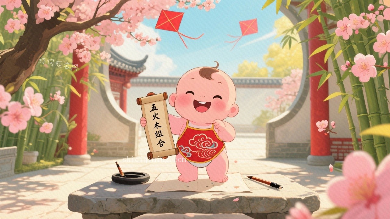 五行火木组合的灵动俊朗男孩名字