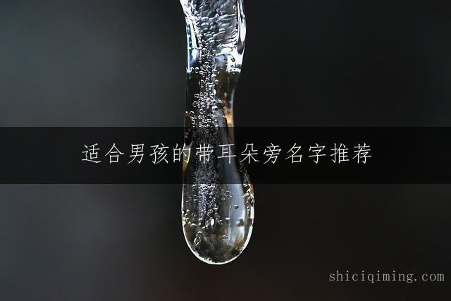 适合男孩的带耳朵旁名字推荐
